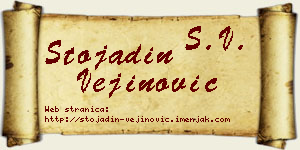 Stojadin Vejinović vizit kartica